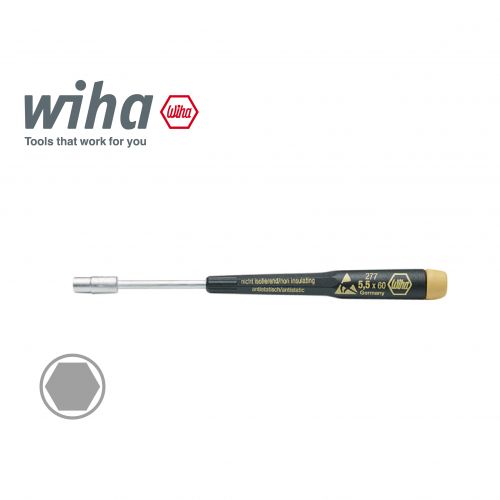 德國Wiha 精密抗靜電六角套筒起子